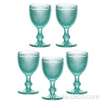 custom logo glass vintage goblet